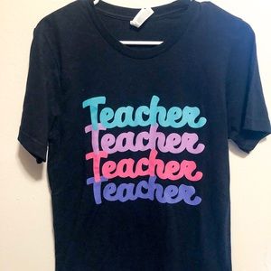 Ombré Colorful Teacher Tee